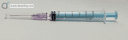 Syringe 3 cm ped