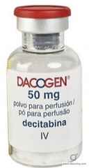 Dacogen 50 mg lyoph. pd. for iv inf. vial
