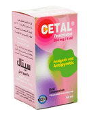 Cetal 250mg/5ml 60ml susp
