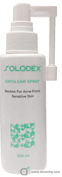 Solodex exfolear topical spray 120ml