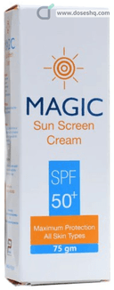 Magic sun screen cream spf+50 75 gm