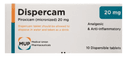 Dispercam 20mg 10 dispersible tab