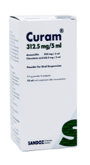 Curam 312.5 mg/5ml pd. for oral susp. 75ml