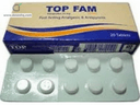 Top fam 25mg 20 tab