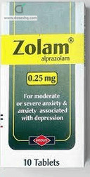 Zolam 0.25 mg 10 tabs