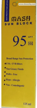 Mash sun block 95 spf lotion 125ml