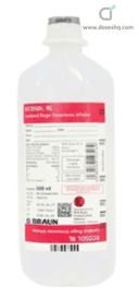 Ringer lactate (compound sodium lactate) (el nile) i.v. inf. 500 ml (rubber cap)