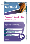 Sanotact brewers yeast+zinc 60 tabs
