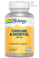 Choline bitartrate/inositol 250/250mg 100 caplets (illegal import)
