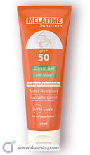 Melatime sun screen spf50+ cream gel 120 gm
