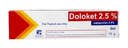 Doloket 2.5% top. gel 15 gm