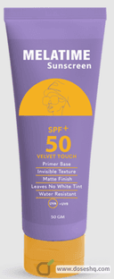 Melatime sunscreen spf 50+ sun gel 50gm