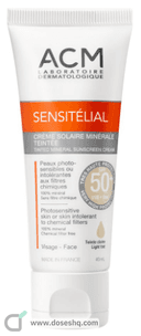 Sensitelial sunscreen spf 50 light tinted 40 ml