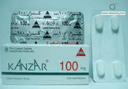 Kanzar 100mg 8 f.c. tabs