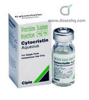 Vincristine sulphate 1mg/ml (5mg) i.v. vial