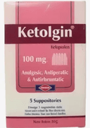 Ketolgin 100mg 5 supp