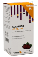 Clavimox 457mg/5ml pd. for oral 75 ml