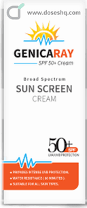 Genica ray sun screen spf 50+ cream 50 gm
