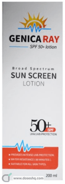 Geneca ray sun screen spf 50+ lotion 200 ml