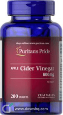 Apple cider vinegar 600 mg 200 tabs. (illegal import)
