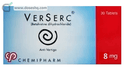 Verserc 8mg 30 tab