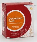 Declophen fast 50mg gr. for oral susp. 10 sachets