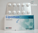 Lipomax 10mg 10 f.c. tabs.