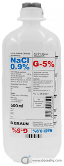 Sodium chloride 0.9% & dextrose 5% (el nasr) i.v. inf. 500 ml