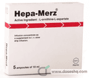 Hepa-merz concentrate (10amps) 5gm/10ml infusion