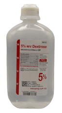 Dextrose 5% & sodium chloride 0.45% (el nasr) i.v. inf. 500 ml (rubber cap)