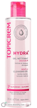 Topicrem gentle cleansing gel for face body & hair 200 ml