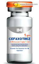 Cefaxotrez 1 gm i.m. vial