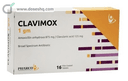 Clavimox 1gm 16 f.c. tab