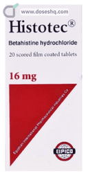 Histotec 16mg 20 f.c. tab