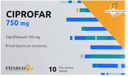 Ciprofar 750mg 10 f.c. tab